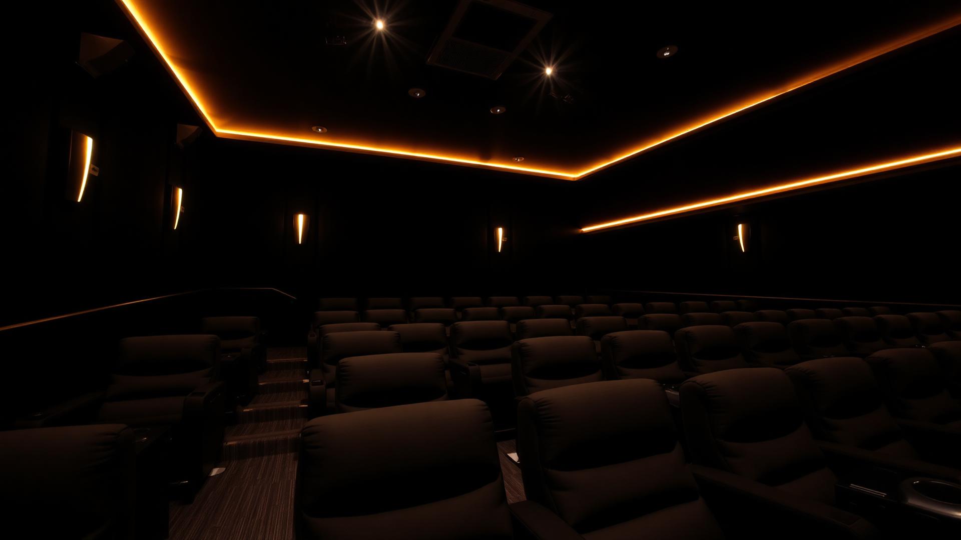 Luxury dine-in cinema with recliner seating